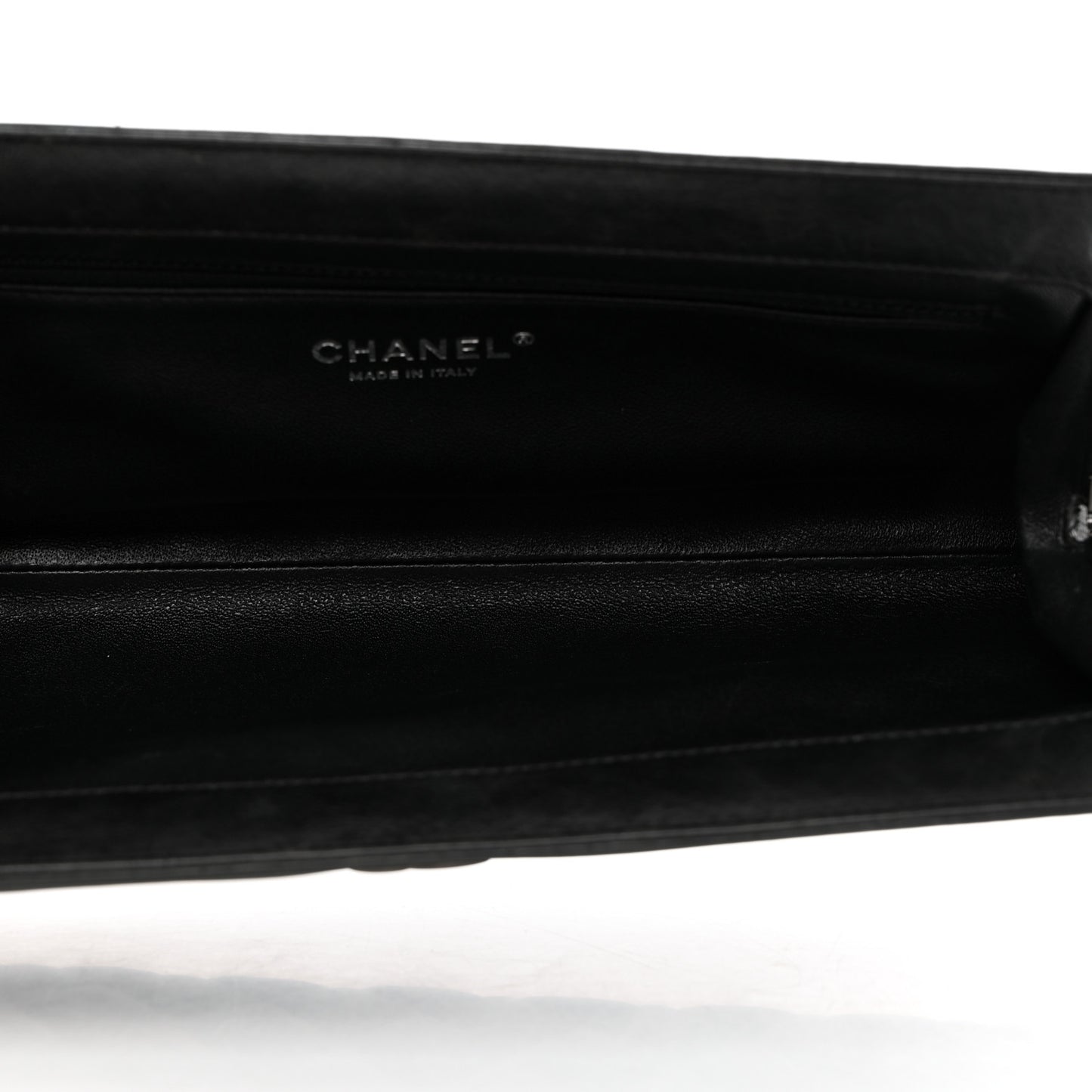 Lambskin Quilted Clutch Black
