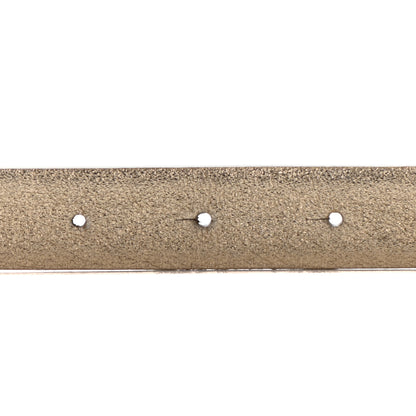 Chanel Metallic Lambskin Crystal Baguette Logo Belt 85 34 Gold 4 of 5
