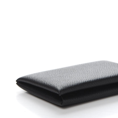 Hermes Epsom Calvi Card Case Black 8 of 10