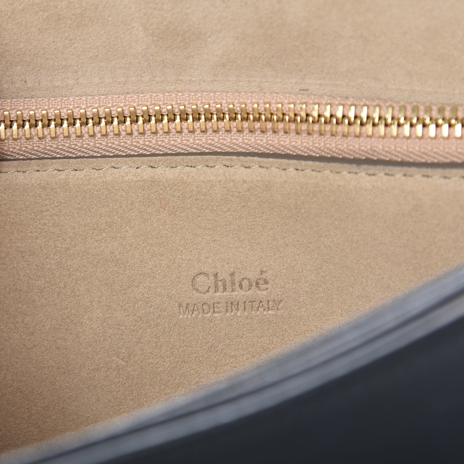 Chloe Suede Calfskin Medium Faye Shoulder Bag Black 6 of 7