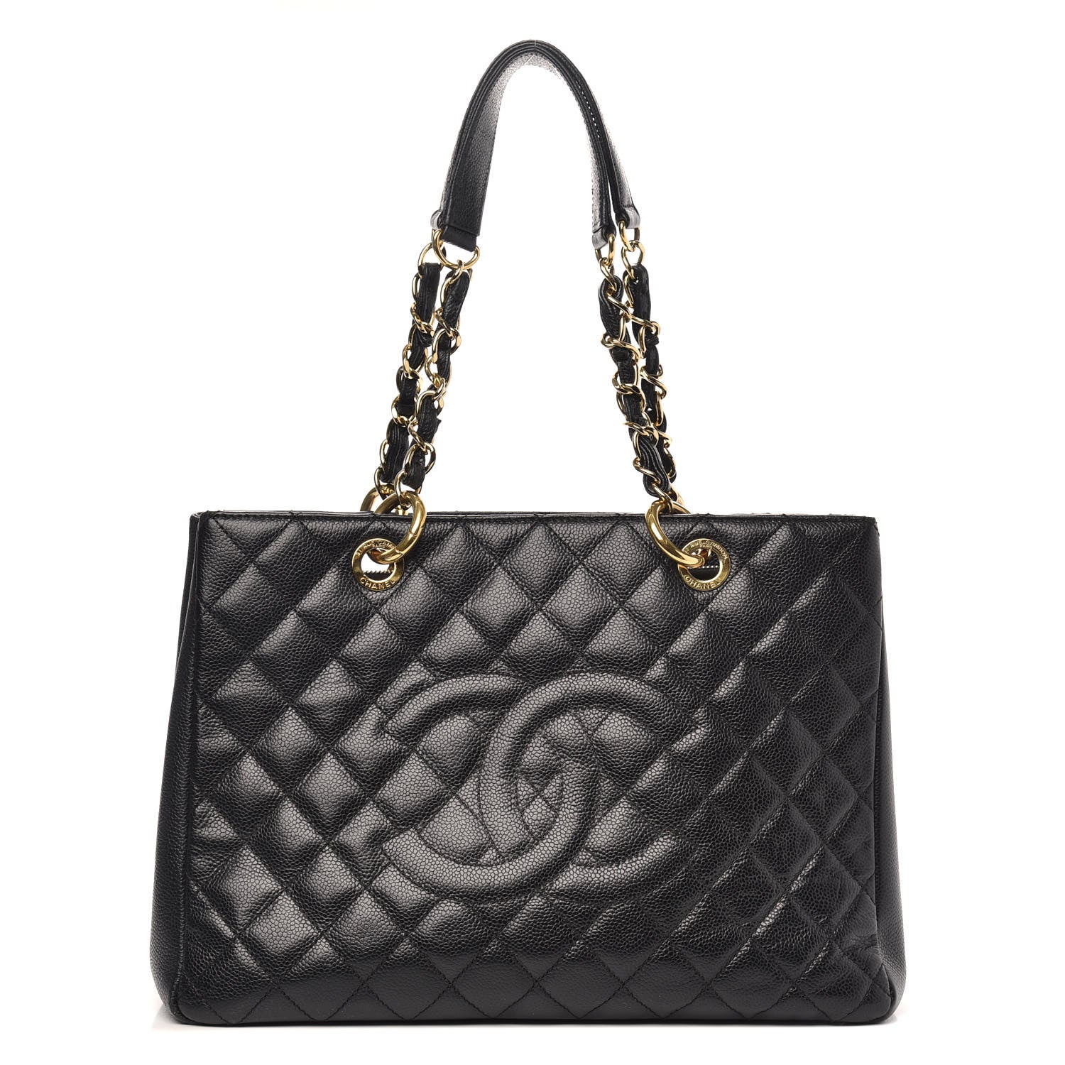 Chanel Caviar Quilted Grand Shopping Tote GST Black 1 of 12