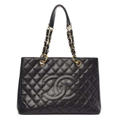 Chanel Caviar Quilted Grand Shopping Tote GST Black 1 of 12