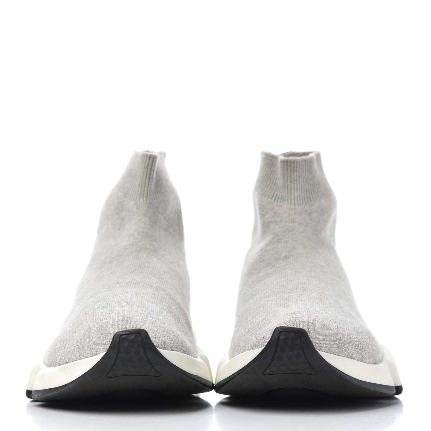 Sweatshirt Knit Bi-Color Sole Womens Speed Sneakers 39 Grey White Black