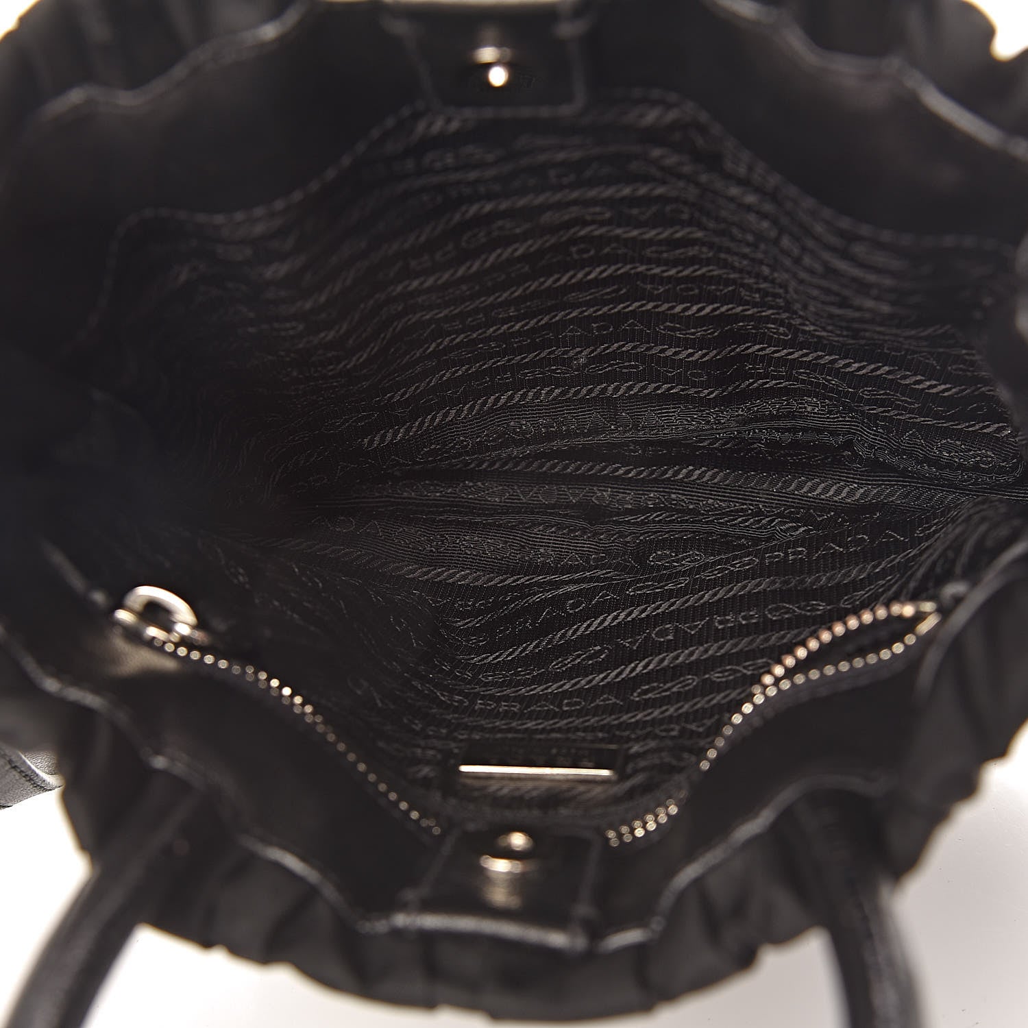 Prada Tessuto Nylon Gaufre Tote Black 5 of 12
