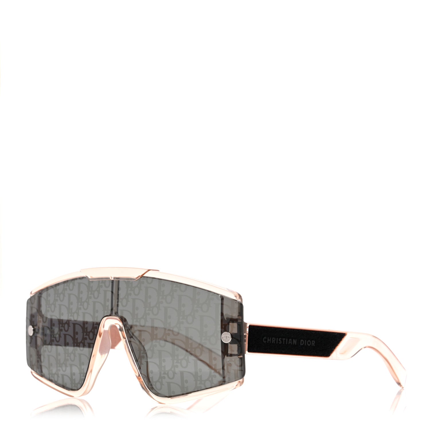 Christian Dior Acetate Diorxtrem MU Oblique Mask Sunglasses Crystal Rose Gold 1 of 7