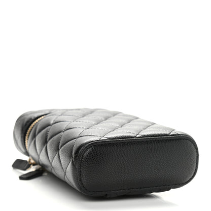 Chanel Caviar Quilted Phone Holder With Chain Black 4 of 9