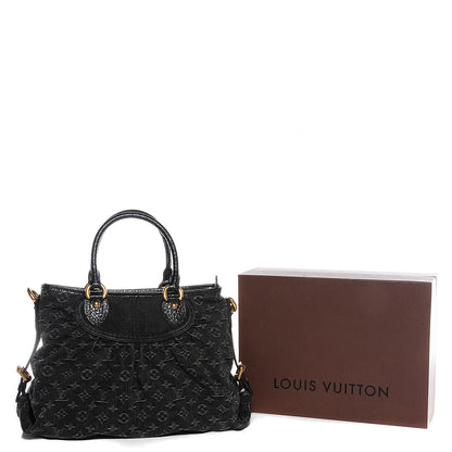 Louis Vuitton Denim Neo Cabby MM Black 8 of 8