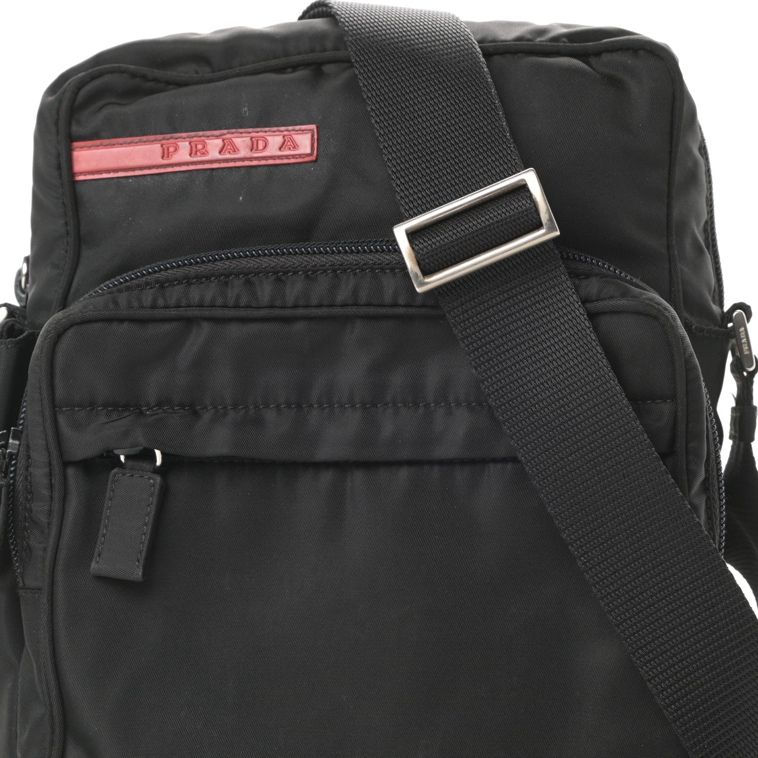 Prada Tessuto Nylon Messenger Black 8 of 13
