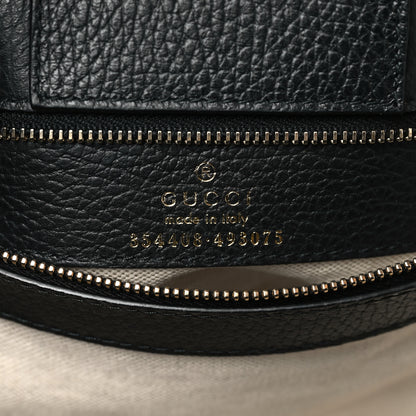 Gucci Pebbled Calfskin Small Swing Tote Black 6 of 9