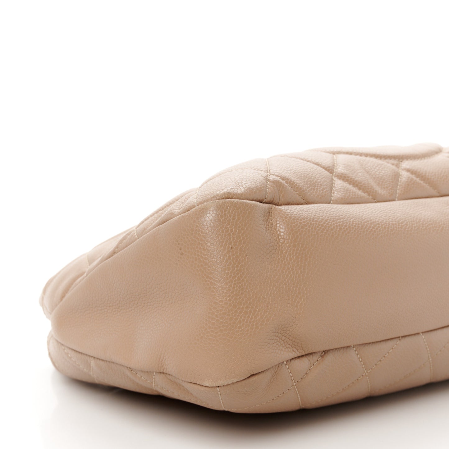 Caviar Quilted Timeless CC Soft Tote Beige