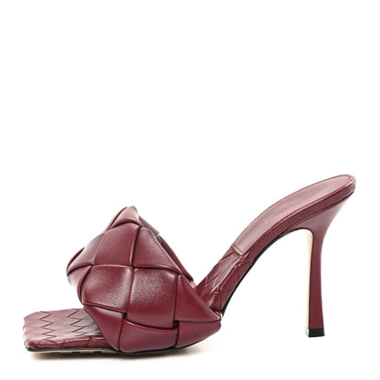 Bottega Veneta Nappa Maxi Intrecciato Lido 90mm Mule Sandals 40 Barolo 1 of 8