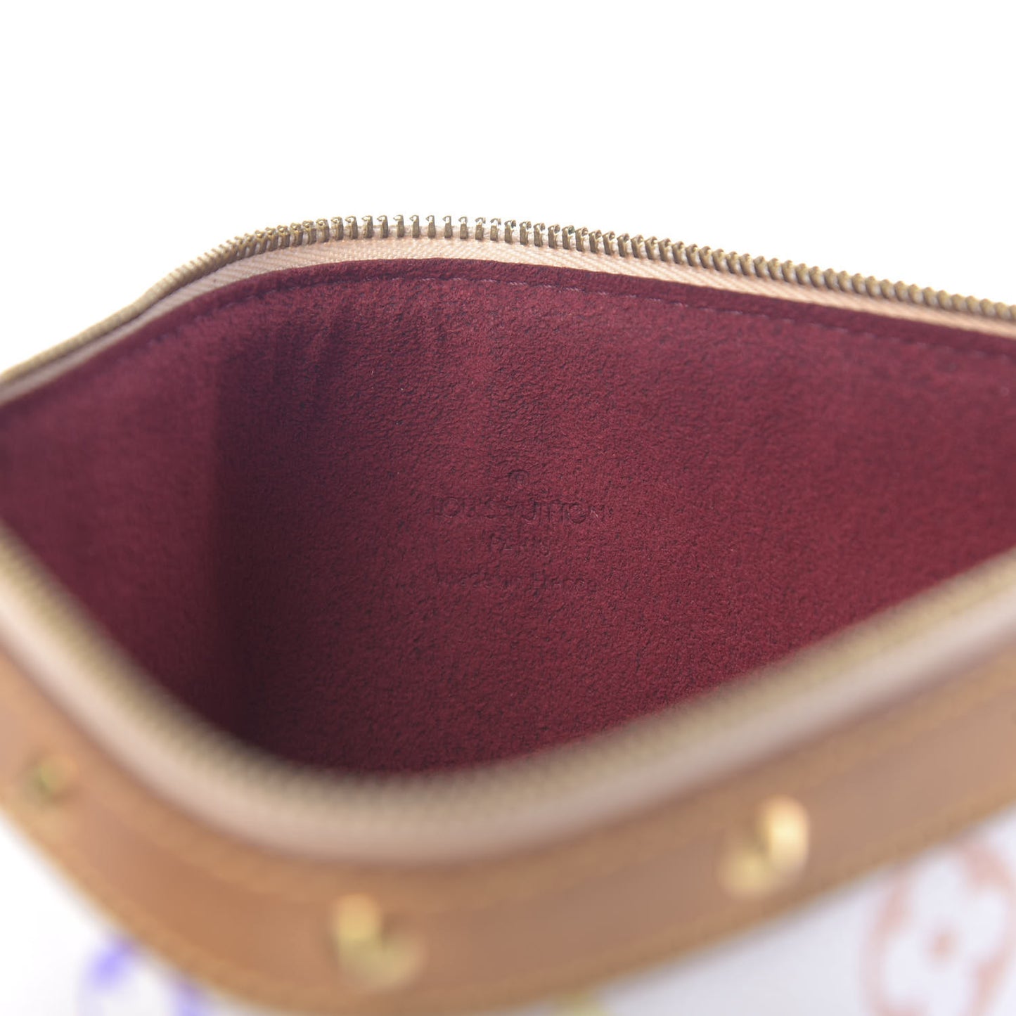Monogram Multicolor Pochette Accessories White