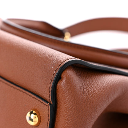 Burberry Soft Grain Calfskin Medium Dashwood Buckle Tote Brown 12 of 17