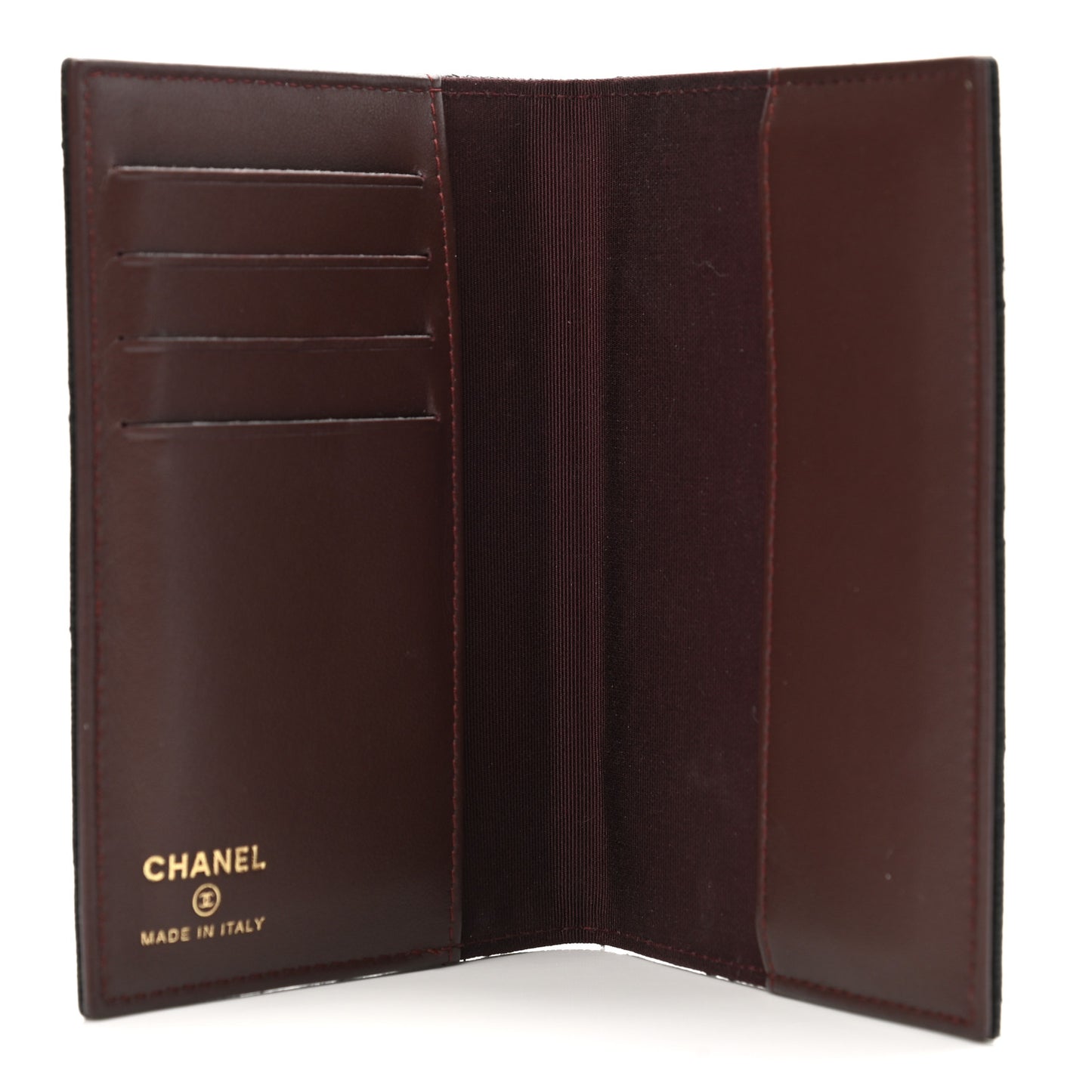 Caviar Quilted Passport Holder Black