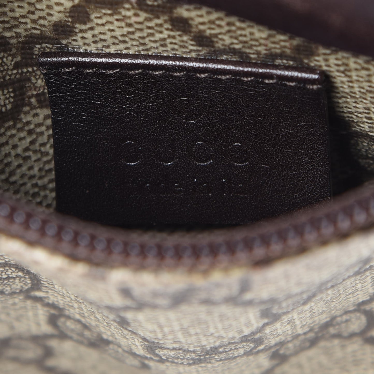 GG Monogram Double Pocket Belt Bag Dark Brown