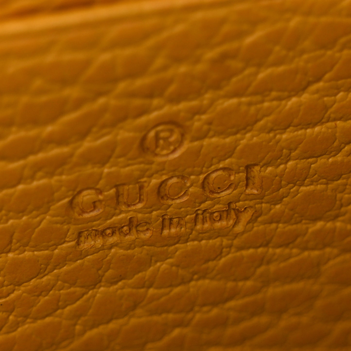 Calfskin Garden Dionysus Chain Wallet Yellow
