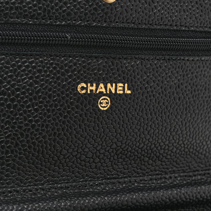 Chanel Caviar Quilted Wallet on Chain WOC Black 6 of 10