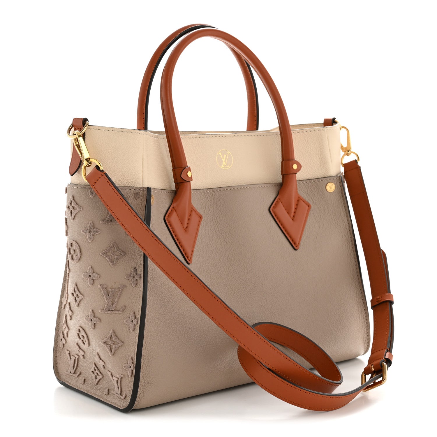 Louis Vuitton Calfskin Monogram Tufting On My Side Galet 3 of 13