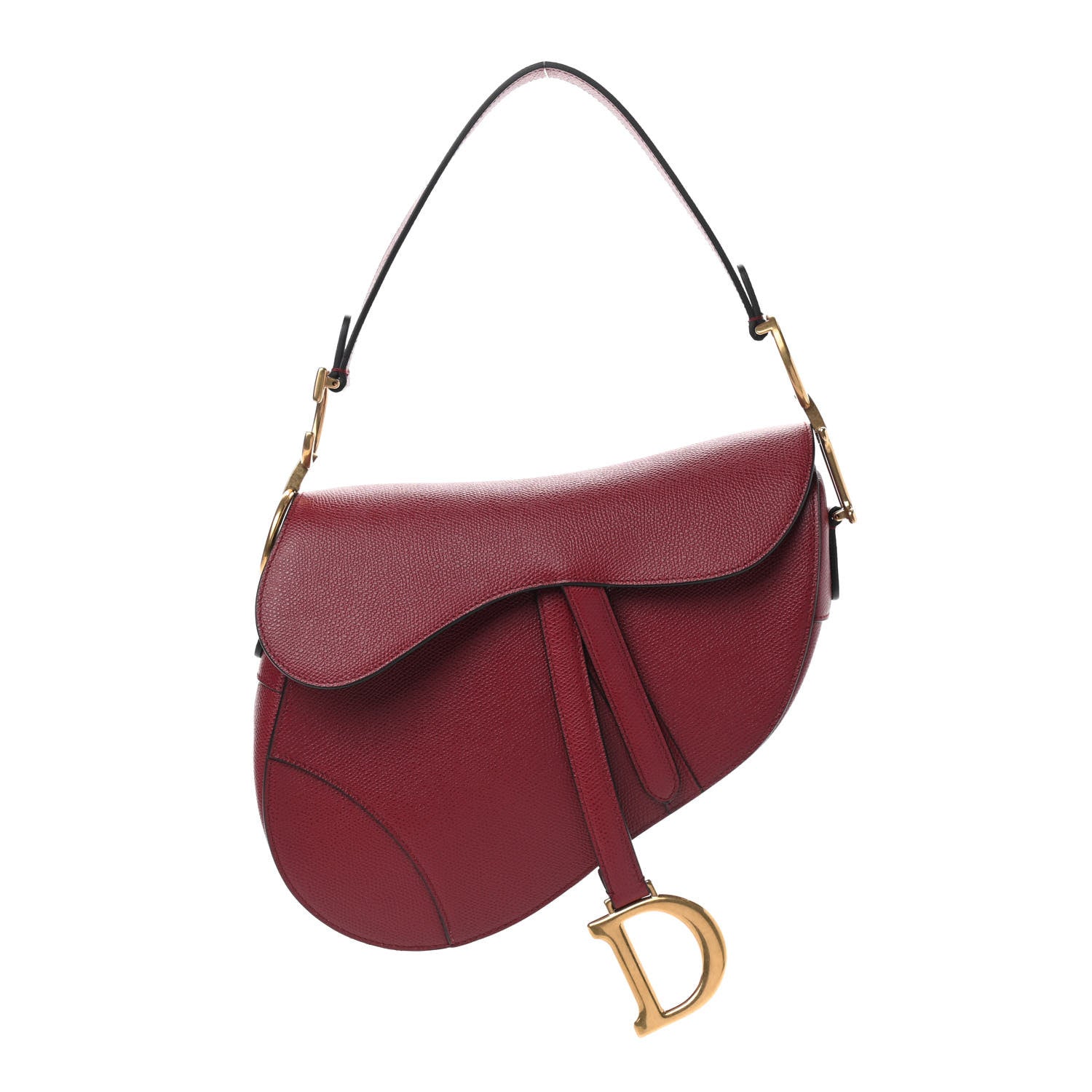 Christian Dior Calfskin Saddle Bag Scarlet 1 of 9