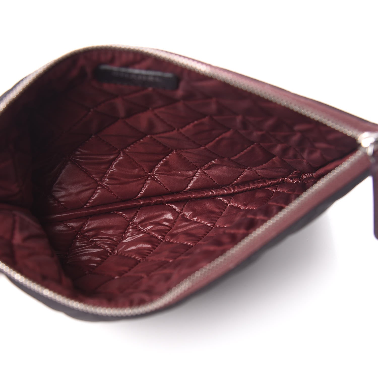 Chanel Nylon Quilted Medium Cosmetic Case Black 7 of 12