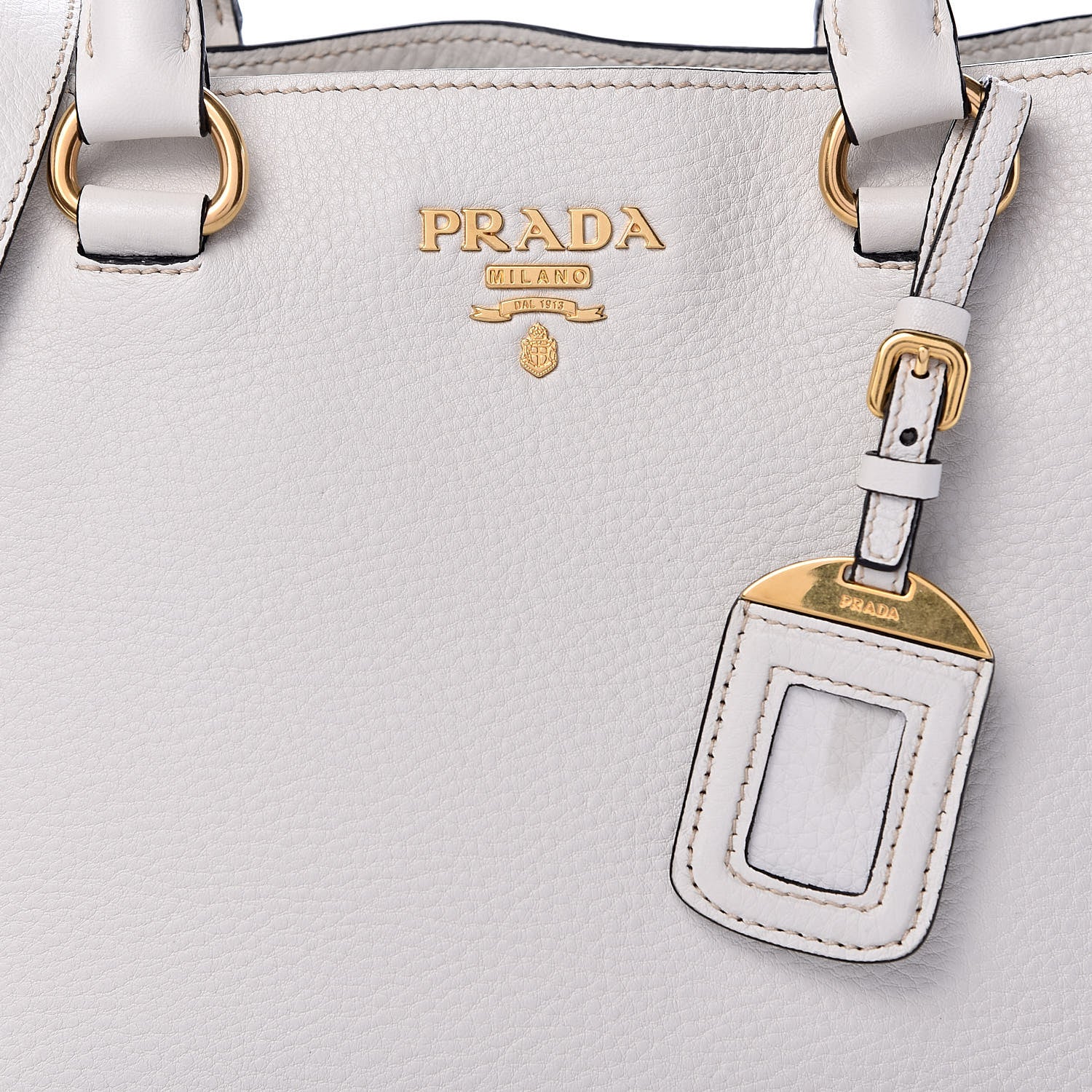Prada Vitello Phenix Tote Talco 9 of 13