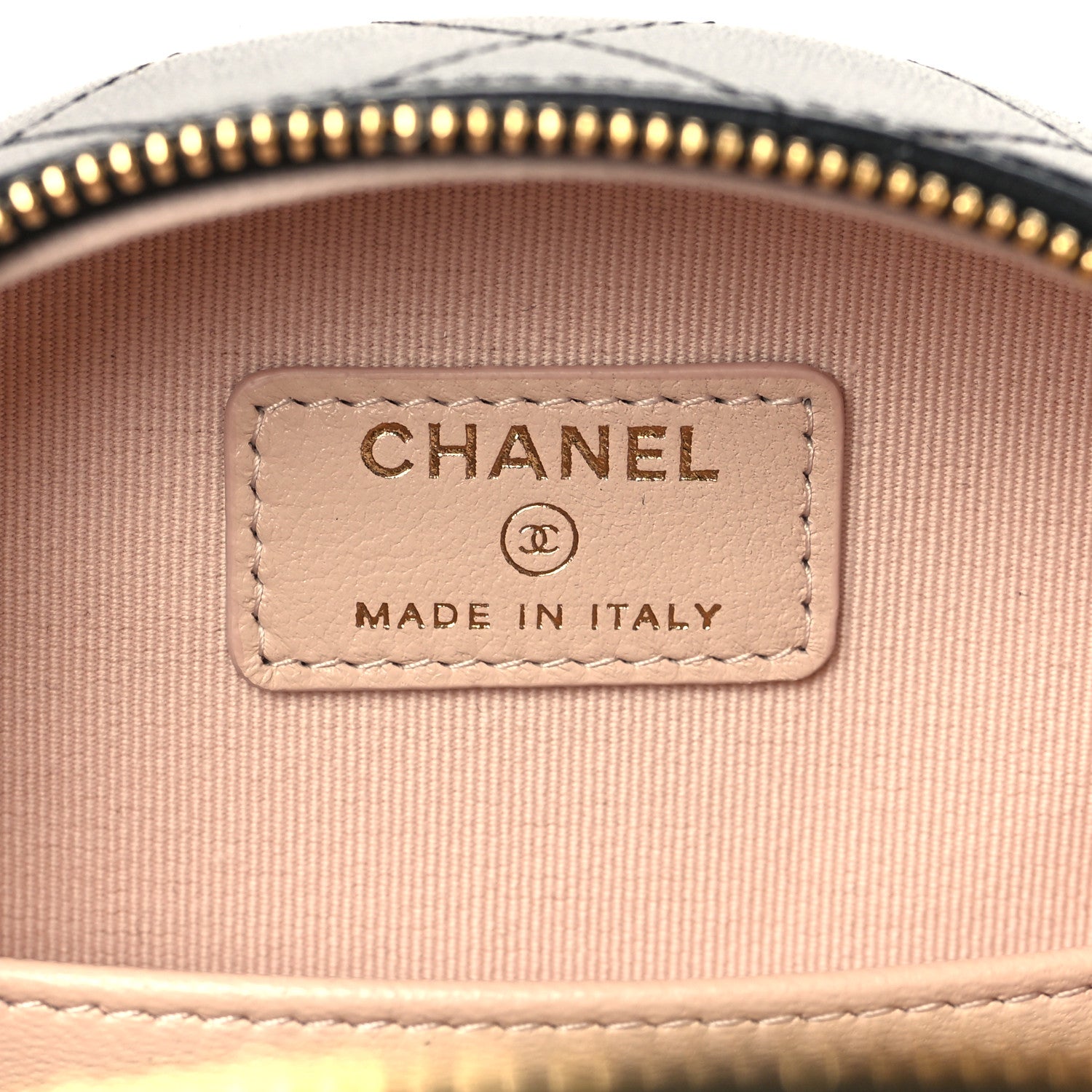 Chanel Lambskin Quilted Mini Chic Riviera Top Handle Vanity Case Black 5 of 9
