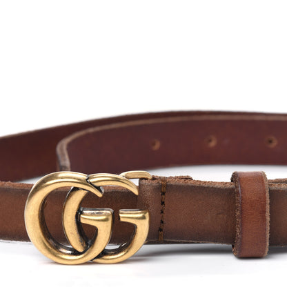 Gucci Faded Calfskin Double G 20mm Belt 80 32 Cuir 7 of 7