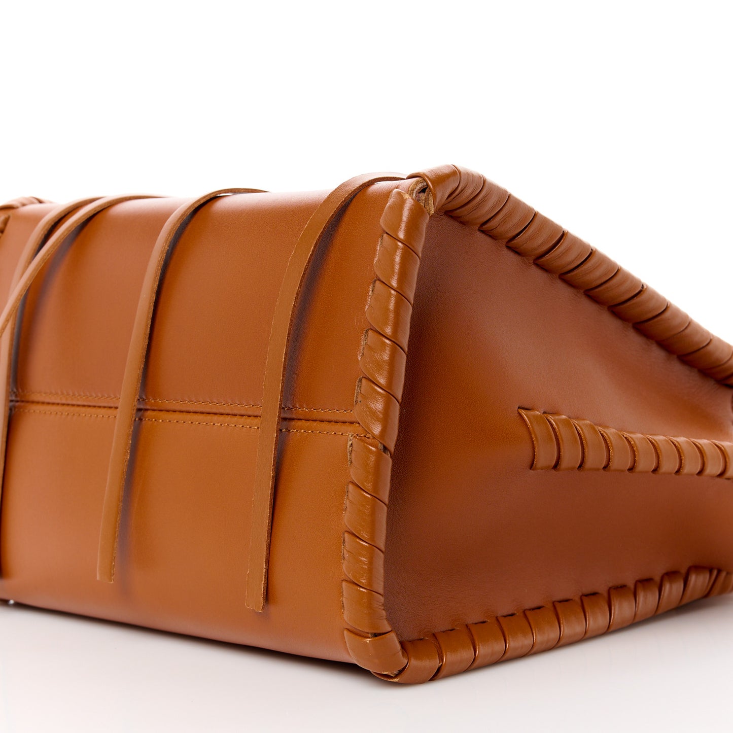 Calfskin Small Mony Tote Caramel