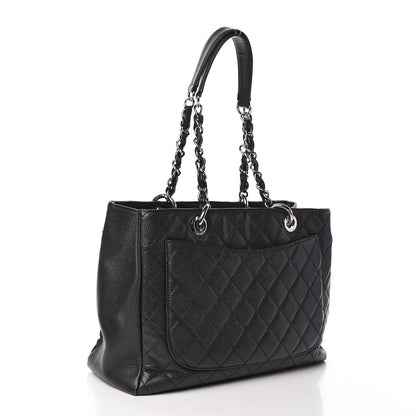 Chanel Caviar Quilted Grand Shopping Tote GST Black 3 of 14