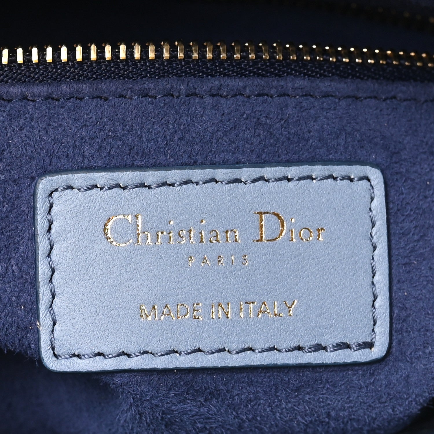 Christian Dior Lambskin Cannage Gradient Small My ABCDior Lady Dior Indigo Blue 6 of 12
