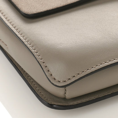 Chloe Suede Calfskin Small Faye Shoulder Bag Motty Grey 7 of 9