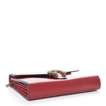 Gucci Calfskin Mini Dionysus Chain Wallet Hibiscus Red 4 of 9