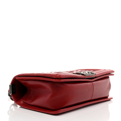 Chanel Lambskin Medium Celtic Boy Flap Red 4 of 10