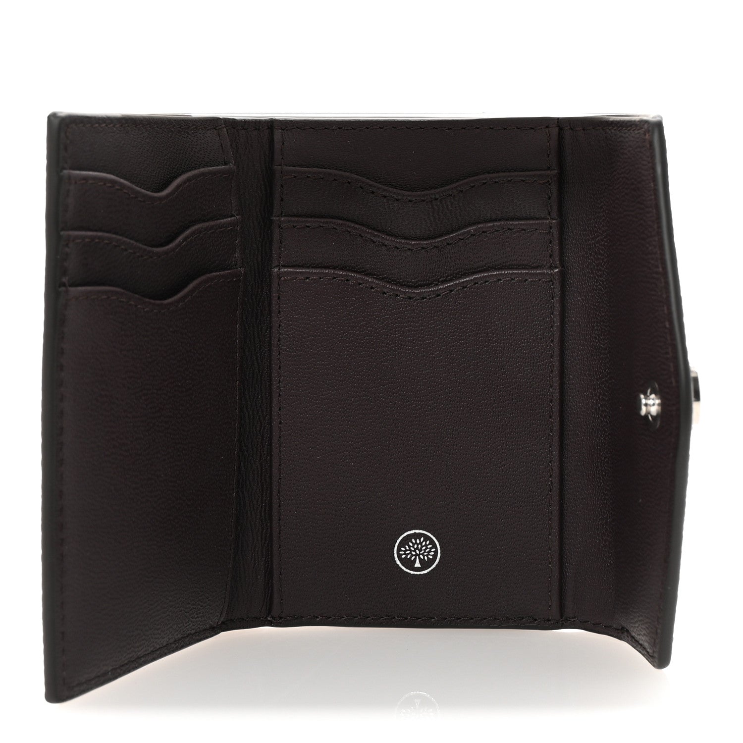 Mulberry Heavy Grain Folded Multi Card Case Wallet Black Cherry 5 of 7