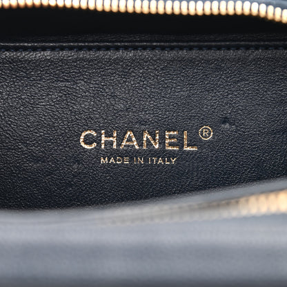 Chanel Caviar Quilted Small CC Filigree Vanity Case Navy 6 of 12