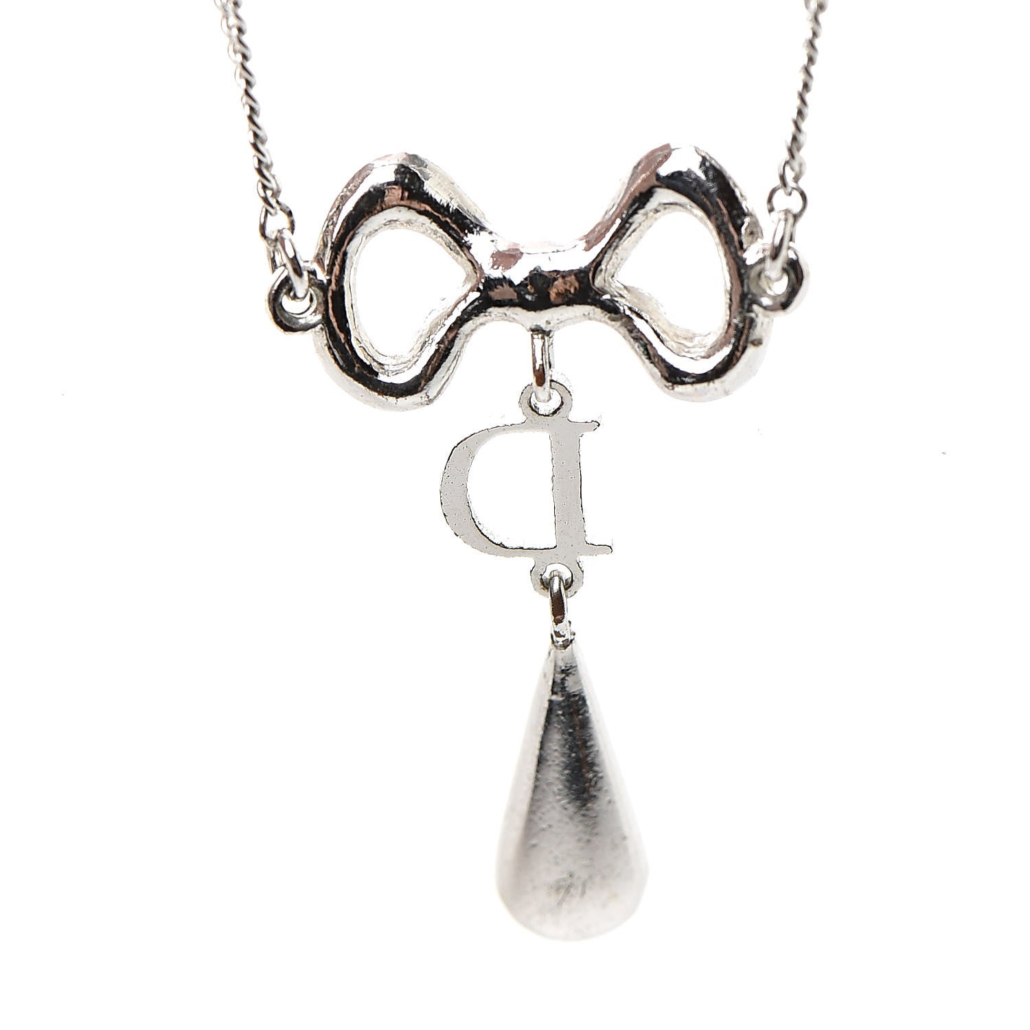 Christian Dior Metal Bow Bracelet Silver 5 of 6