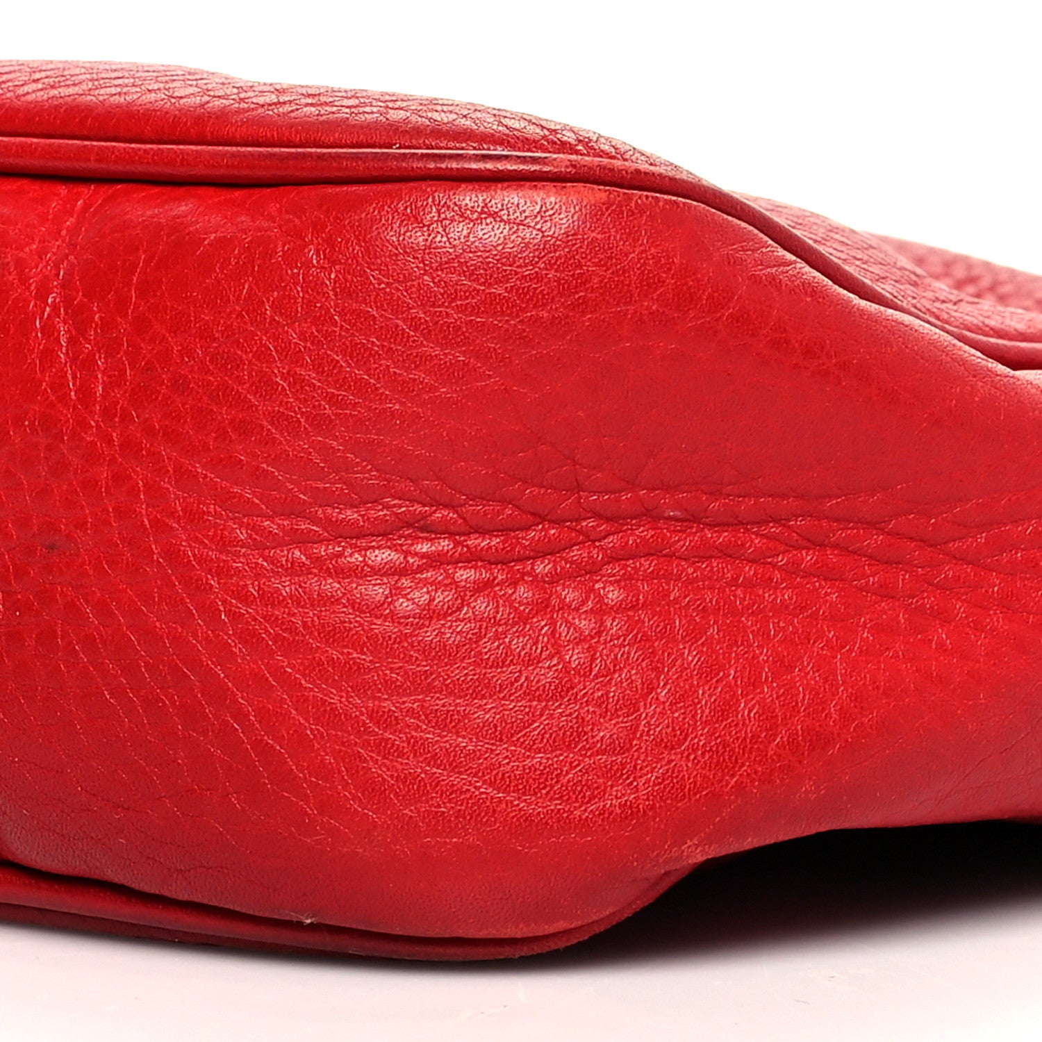 Gucci Pebbled Calfskin Small Soho Disco Bag Tabasco Red 10 of 18