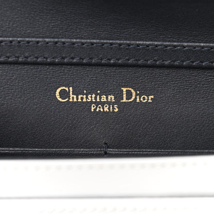 Christian Dior Patent Micro-Cannage Diorama Wallet on Chain Pouch White 6 of 13