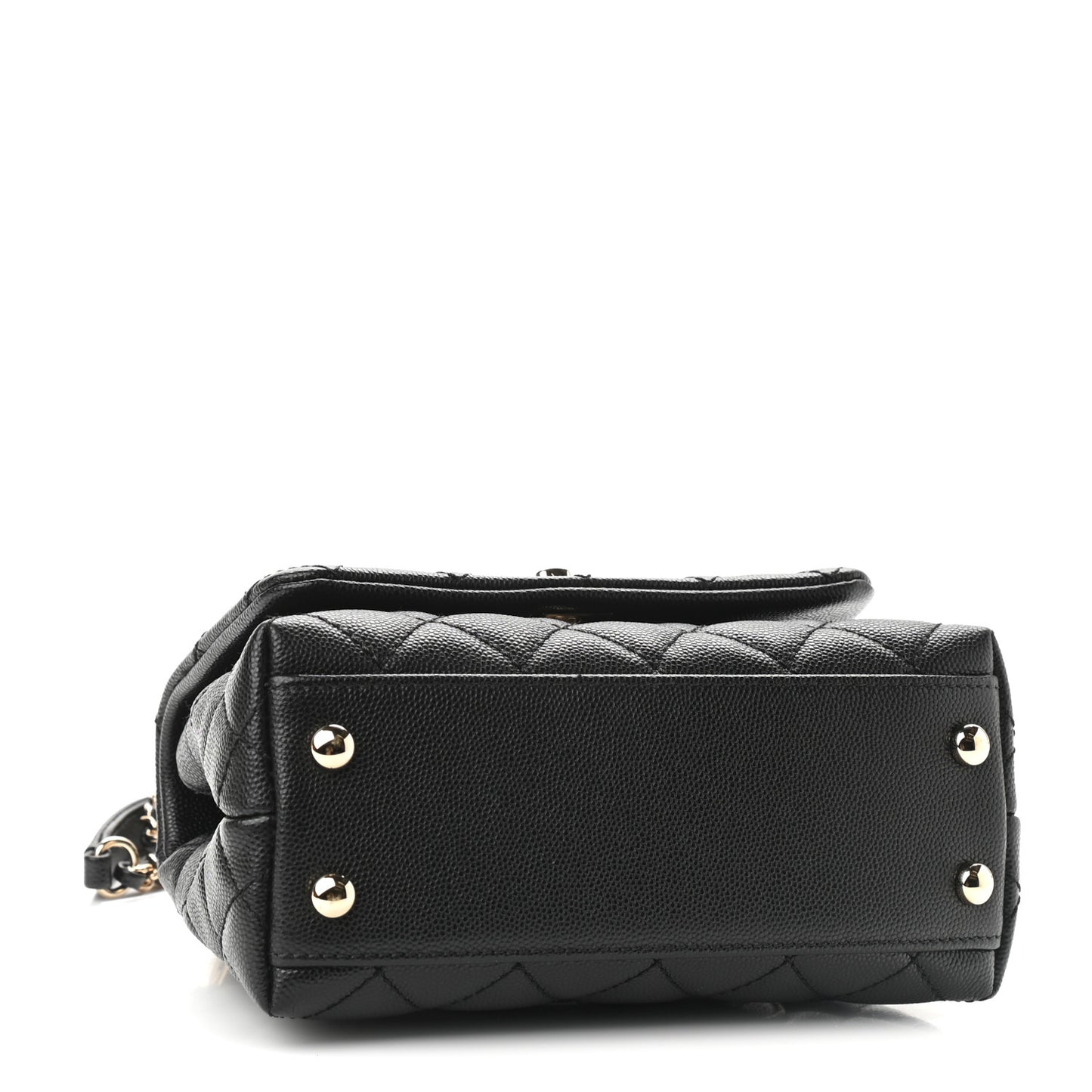 Caviar Quilted Extra Mini Coco Handle Flap Black