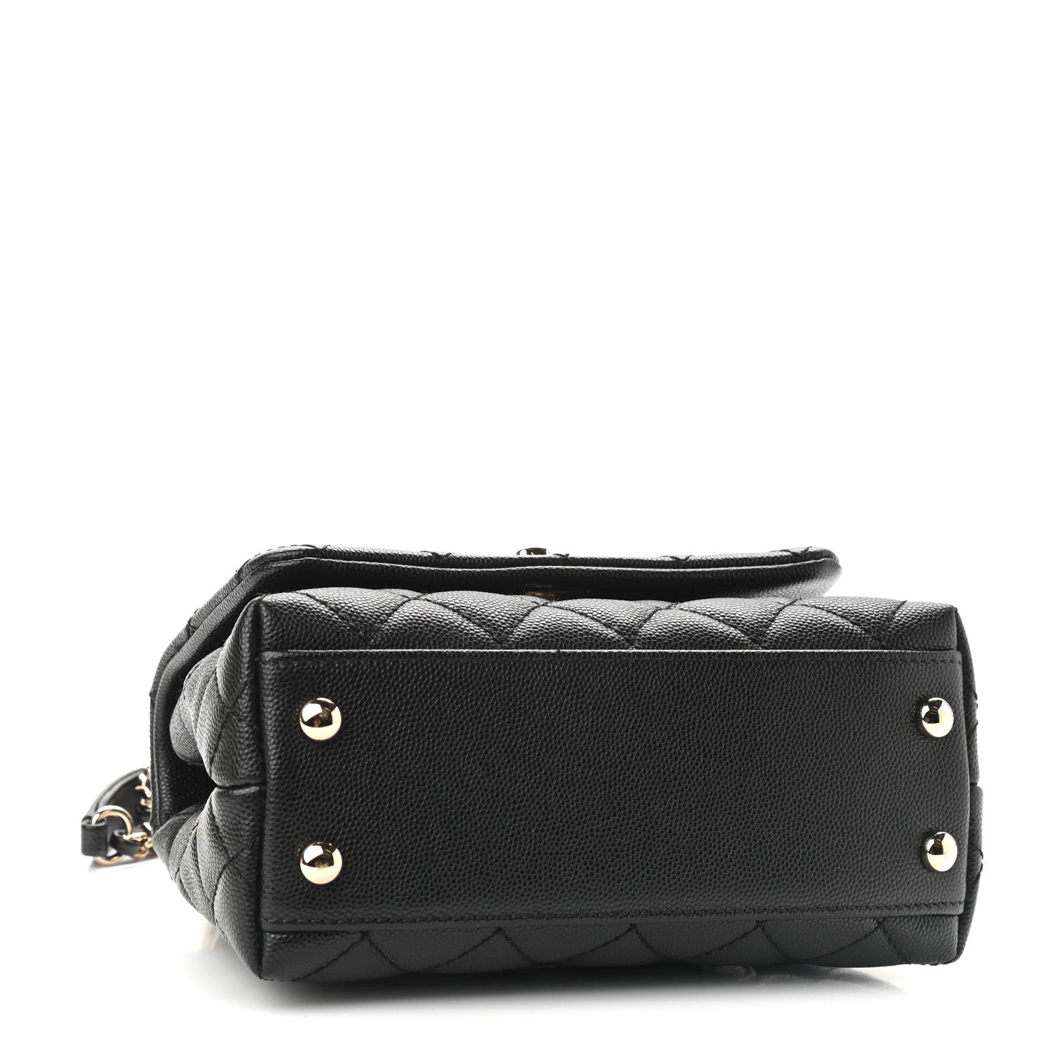 Chanel Caviar Quilted Extra Mini Coco Handle Flap Black 4 of 9