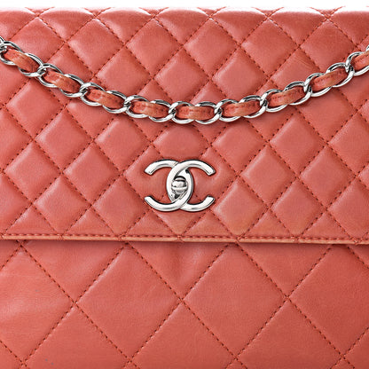 Chanel Calfskin Quilted In The Business Flap Bag Orange 8 of 26