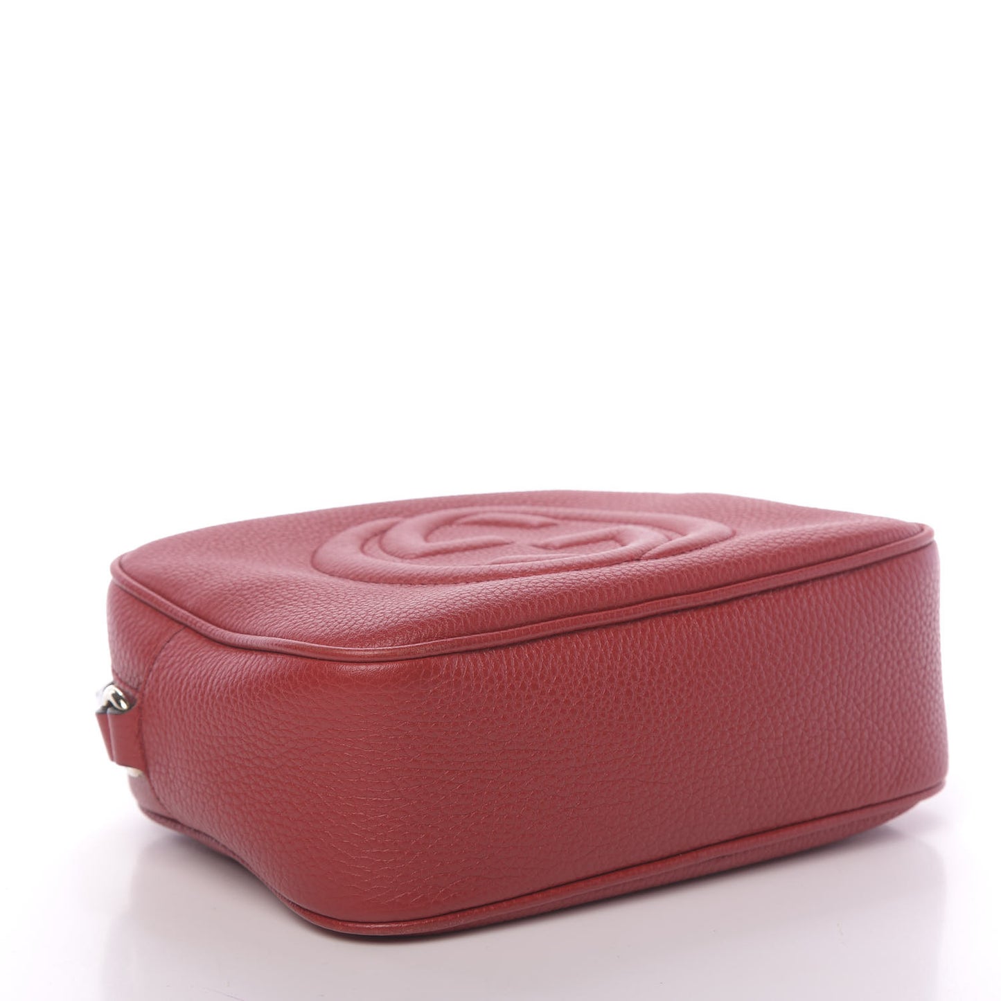 Pebbled Calfskin Small Soho Disco Bag Tabasco Red