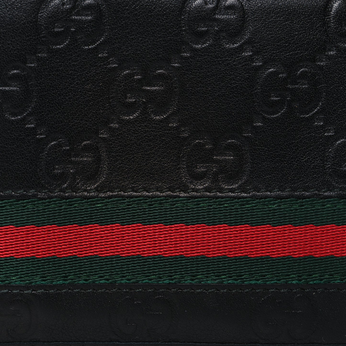 Guccissima Web Bi-Fold Wallet Black