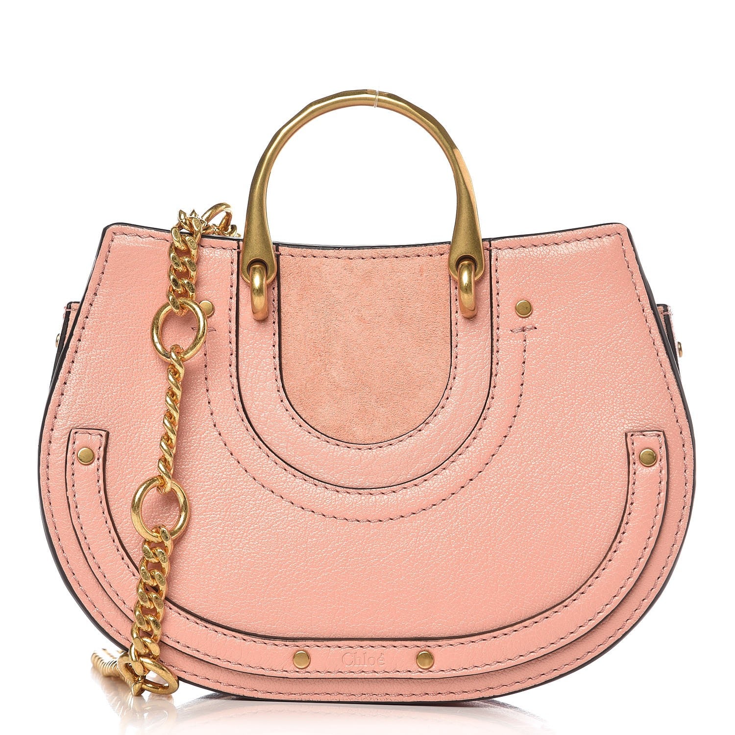 Chloe Calfskin Suede Mini Pixie Signature Belt Bag Ideal Blush 1 of 7