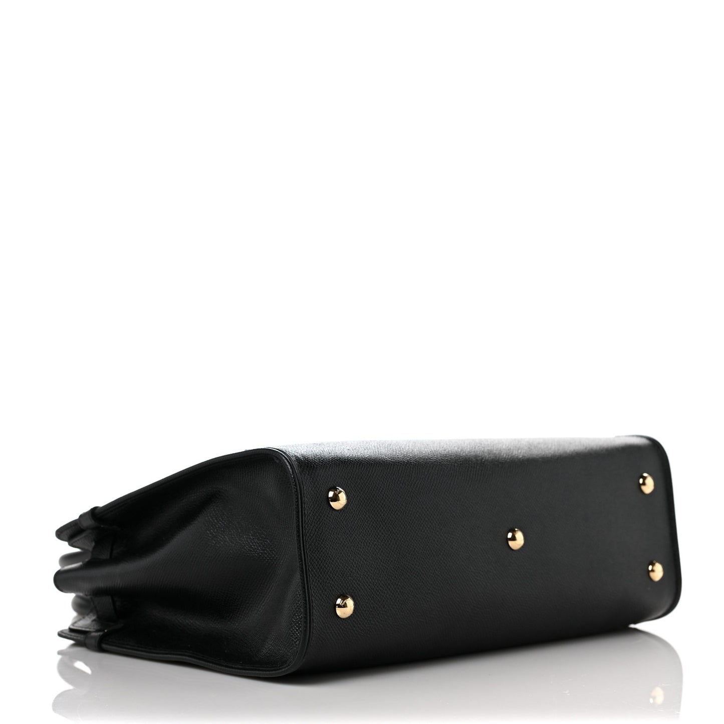 Hammered Calfskin Briana Tote Black