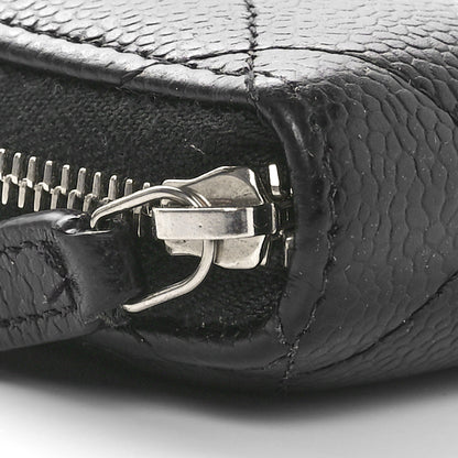 Chanel Caviar Quilted Zip Coin Purse Black 9 of 11