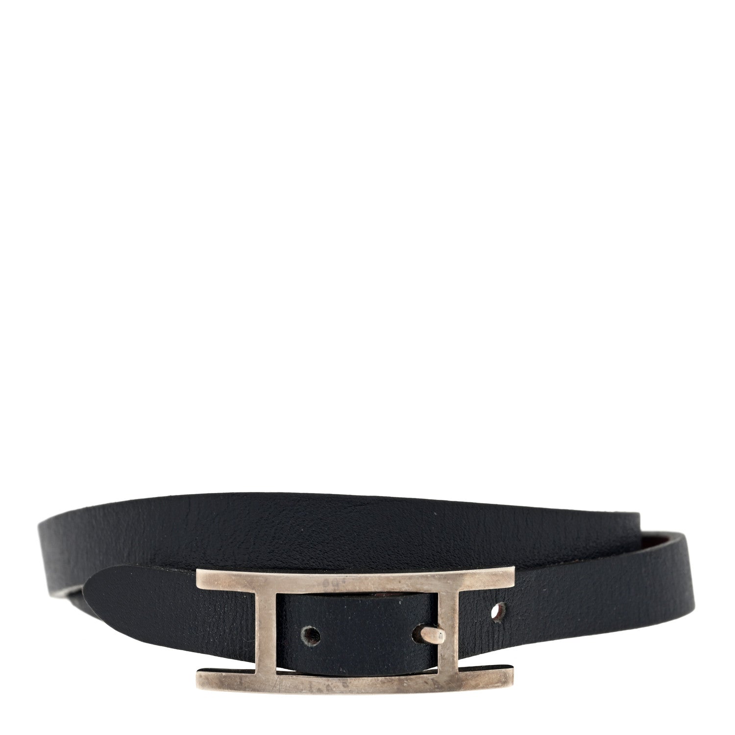 Hermes Swift Behapi Double Tour Bracelet T1 Black 1 of 3