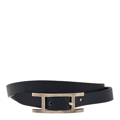 Hermes Swift Behapi Double Tour Bracelet T1 Black 1 of 3
