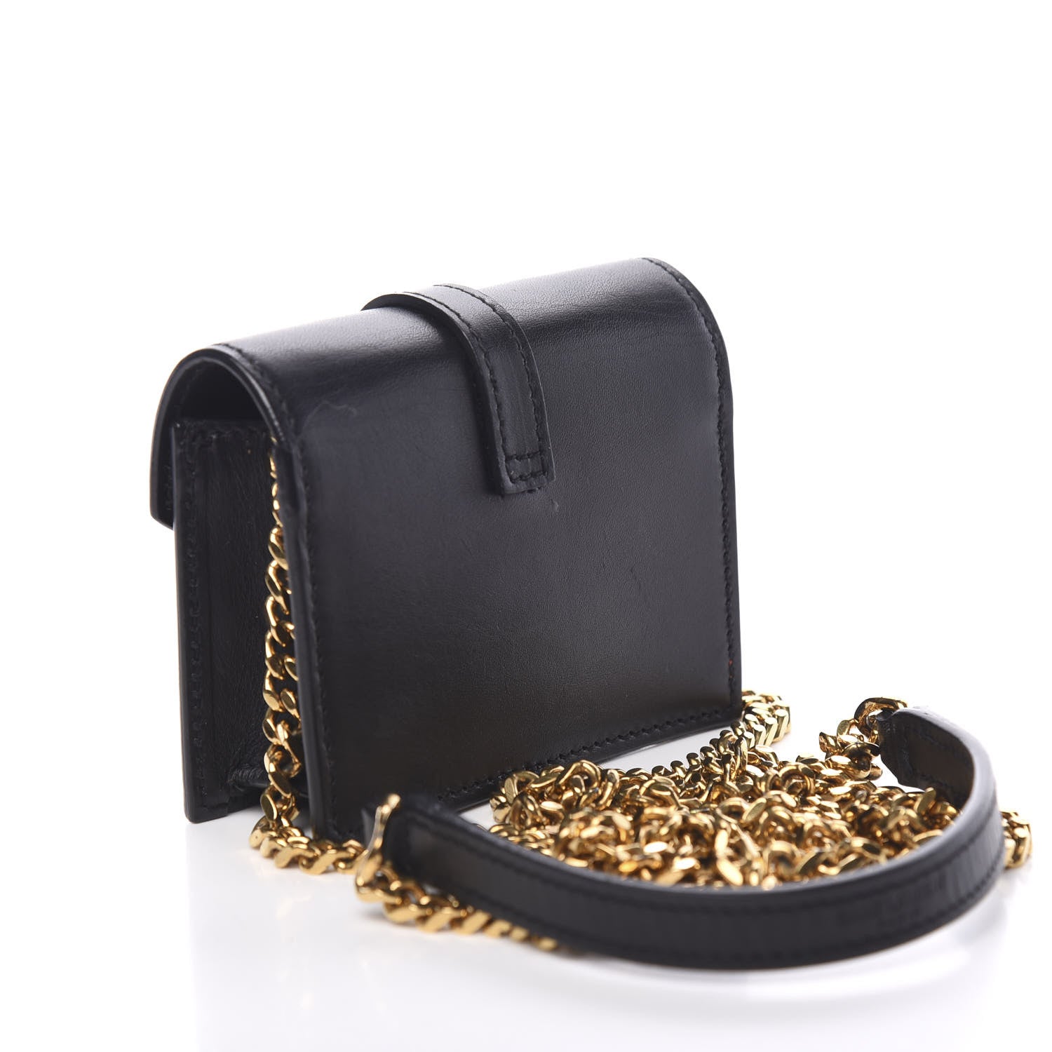 Saint Laurent Calfskin Monogram Mini Candy Crossbody Black 2 of 9