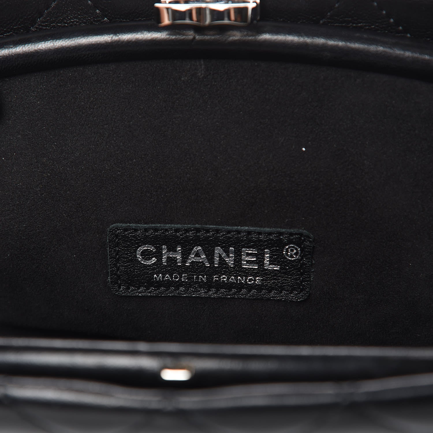 Chanel Lambskin Quilted Clutch Black 6 of 9